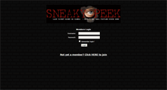 Desktop Screenshot of members.sneakypeek.net